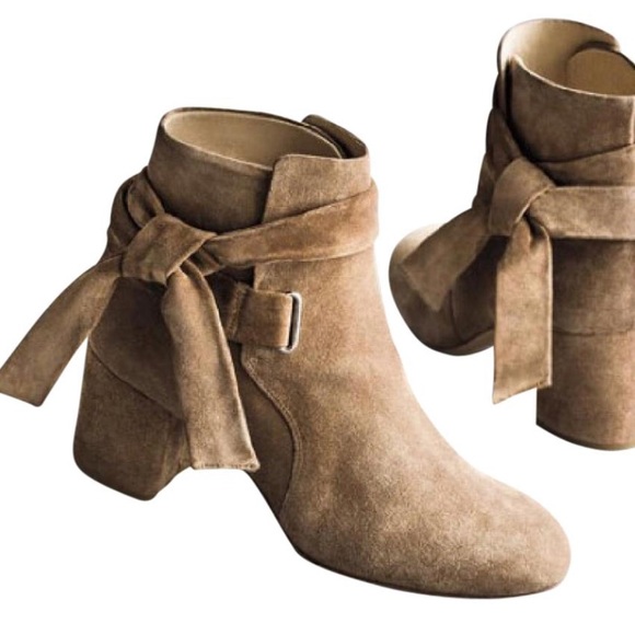 rag & bone Shoes - Rag & Bone Dalia Suede Tie Ankle Bootie